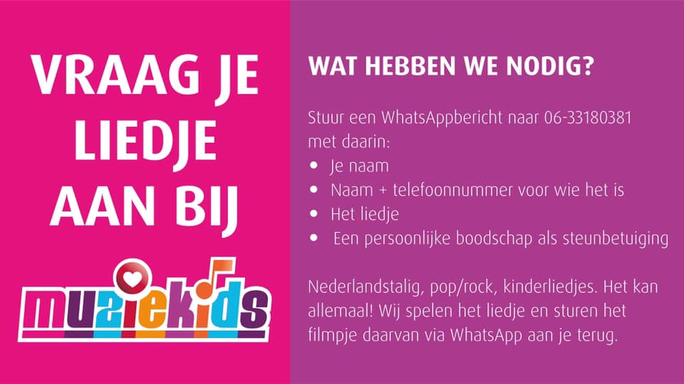 Vraag een liedje aan voor een kind of jongere in het ETZ ziekenhuis Tilburg