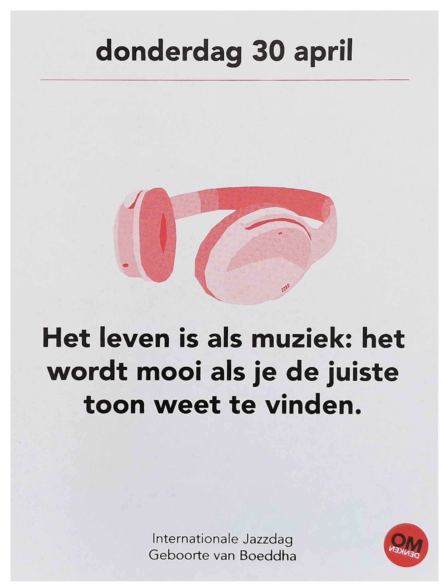 Het leven wordt mooi als je de juiste toon weet te vinden