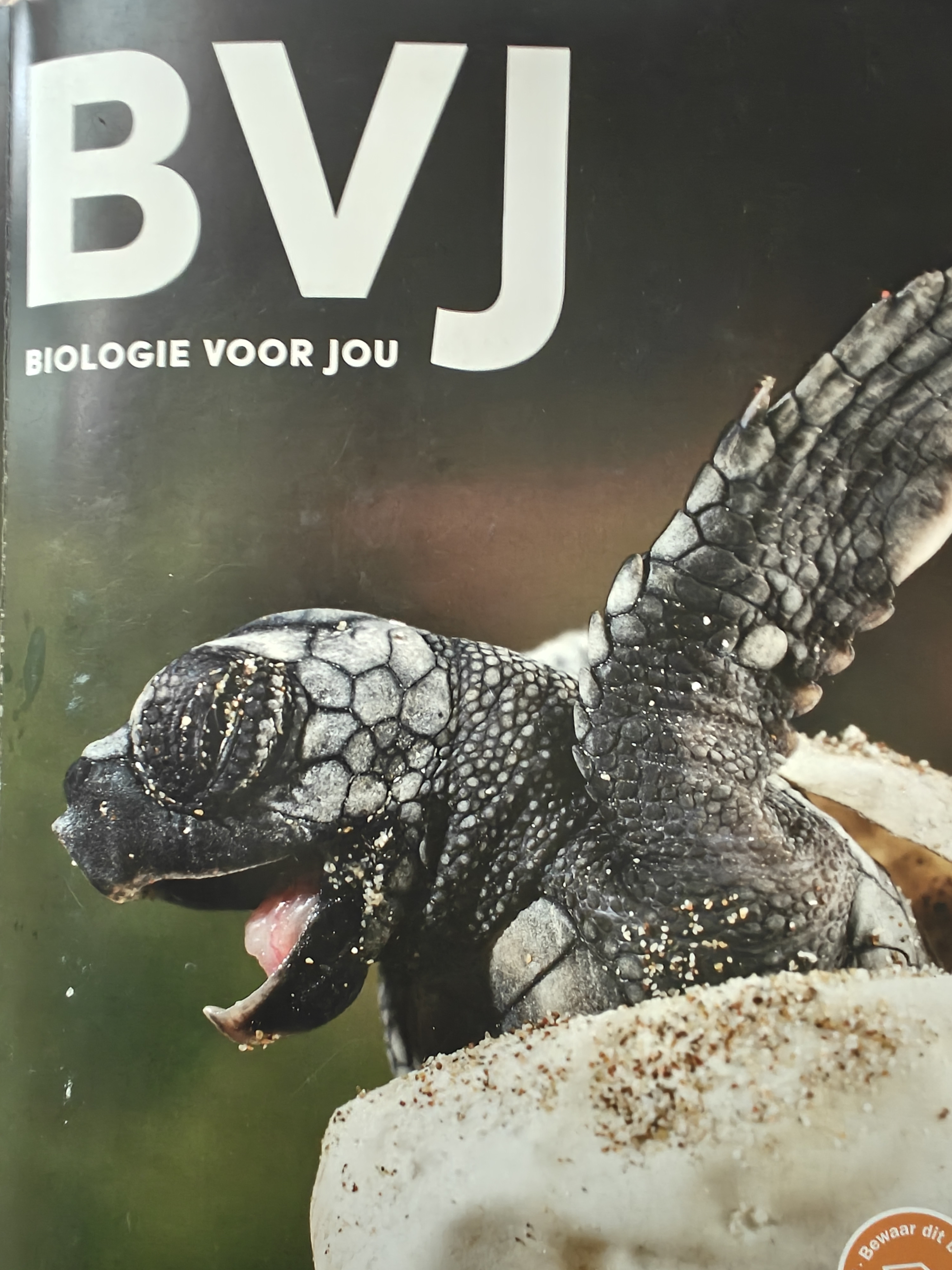 Flashback bij een biologieboek